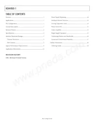 ADA4860-1YRJZ-R2 Datasheet Page 2