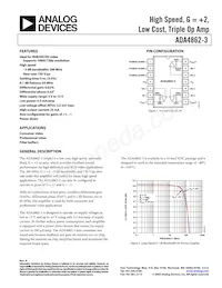 ADA4862-3YRZ-RL Datasheet Cover