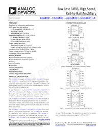 ADA4891-4ARZ-RL Datenblatt Cover