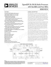 ADAU1401AWBSTZ-RL Datasheet Copertura