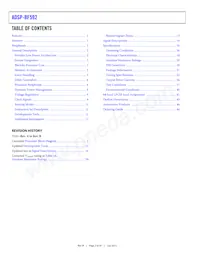 ADBF592WYCPZ402 Datasheet Page 2