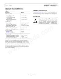 ADCMP572BCPZ-RL7 Datasheet Page 5