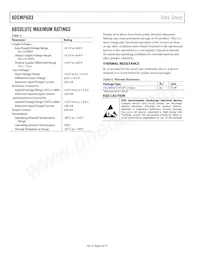 ADCMP603BCPZ-WP Datasheet Page 6