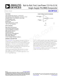 ADCMP608BKSZ-R2 Datasheet Copertura