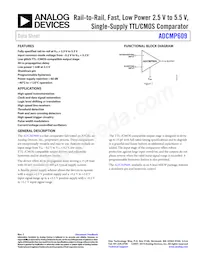 ADCMP609BRMZ-REEL Datasheet Cover