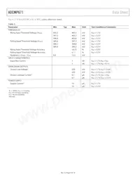 ADCMP671-1YUJZ-RL7 Datasheet Page 4