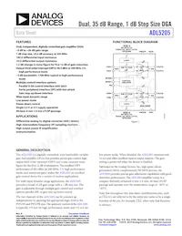 ADL5205ACPZ-R7 Datasheet Copertura