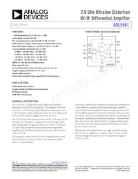 ADL5561ACPZ-R7 Datasheet Cover