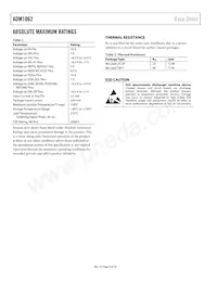 ADM1062ACPZ-REEL7 Datasheet Page 8