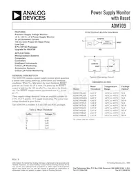 ADM709LAR-REEL Datasheet Cover