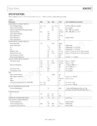 ADN2892ACPZ-RL7 Datasheet Page 3