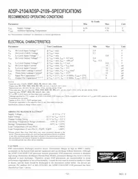 ADSP-2104BPZ-80 Datasheet Page 12