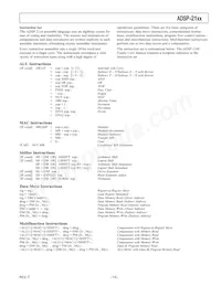 ADSP-2115BPZ-100 Datasheet Pagina 15