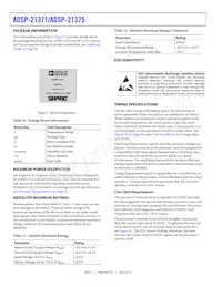 ADSP-21375BSWZ-2B Datasheet Page 18