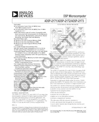 ADSP-2171BSZ-133 Datasheet Cover