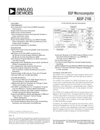 ADSP-2186BSTZ-160 Datasheet Cover