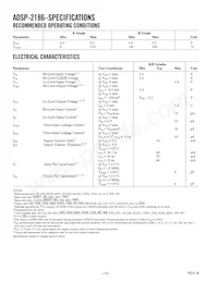 ADSP-2186BSTZ-160 Datasheet Page 14