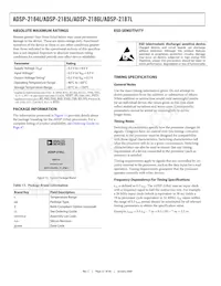 ADSP-2187LBSTZ-210數據表 頁面 22