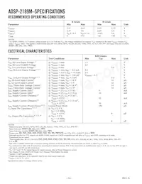 ADSP-2189MKCAZ-300 Datasheet Page 14
