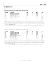 ADSP-21990BSTZ Datasheet Pagina 19