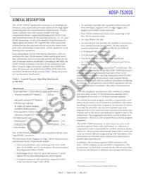 ADSP-TS203SBBPZ050 Datasheet Page 3