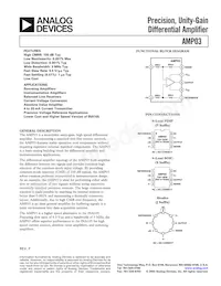AMP03GS-REEL Datasheet Cover