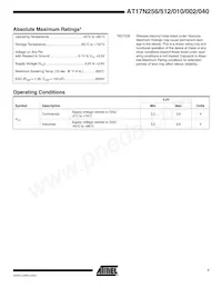 AT17N512-10SI Datasheet Page 7