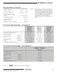 AT6002LV-4JC Datasheet Page 21