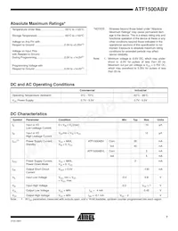 ATF1500ABV-15JI Datasheet Pagina 7