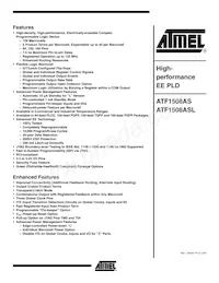 ATF1508AS-7JX84 Datasheet Cover