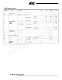 ATV2500BQL-25PI Datasheet Page 6