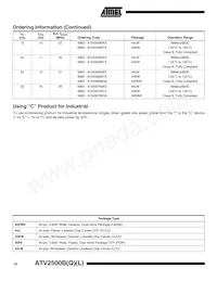 ATV2500BQL-25PI Datasheet Page 18