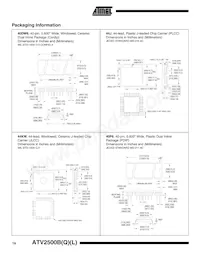 ATV2500BQL-25PI Datasheet Page 19