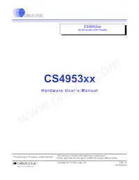 CS495313-CVZR Datasheet Cover