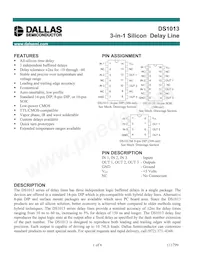 DS1013S-25+T&R Datasheet Cover