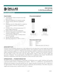 DS1233AZ-15/TR/C17 Datasheet Cover