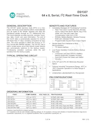 DS1307ZN+T&R/C02 Datenblatt Cover