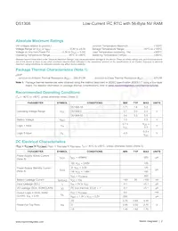 DS1308U-3+ Datasheet Page 2