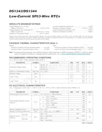 DS1344D-33+ Datasheet Page 2
