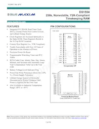 DS1554WP-120IND Datasheet Cover