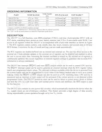 DS1557P-70IND Datasheet Page 2