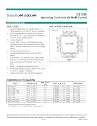 DS1558Y-TRL Datasheet Cover