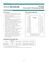 DS1642-85+ Datasheet Cover