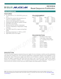 DS1830BU/T&R Datasheet Cover