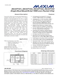 DS34T108GN Datasheet Cover