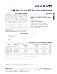 DS4625P+100/150 Datasheet Cover