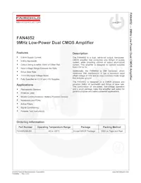 FAN4852IMU8X Datasheet Page 2
