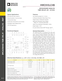 HMC910LC4BTR-R5 Datenblatt Cover
