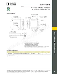 HMC914LP4ETR Datasheet Page 6
