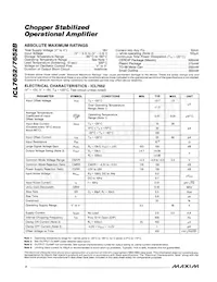 ICL7652CPA+ Datasheet Page 2